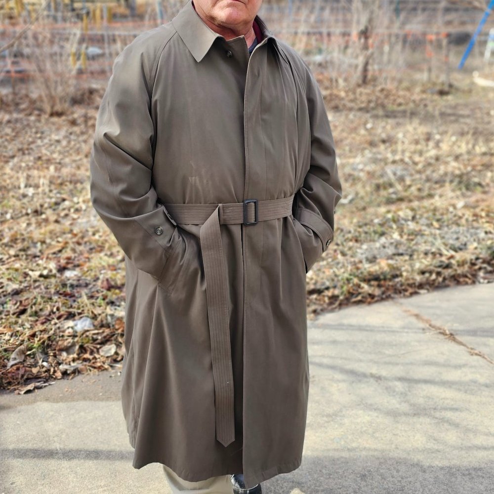 Ralph Lauren Brown Trench Coat for Men with Removable Liner, Pre-owned - Picture 2 of 15
